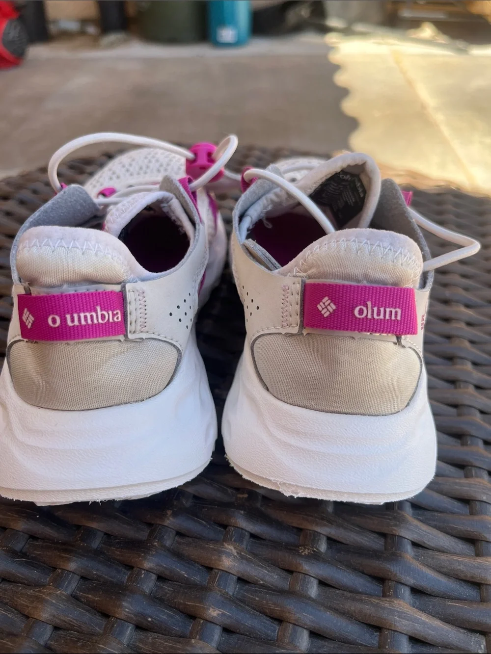 Columbia Gray and Magenta Athletic Slip-On Shoe
